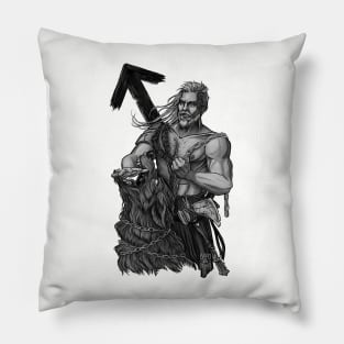Tyr - nordic god Pillow