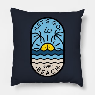 Let's Go To The Beach Pillow