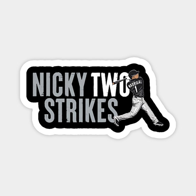 Nick Madrigal Nicky Two Strikes Magnet by Erianna Bee
