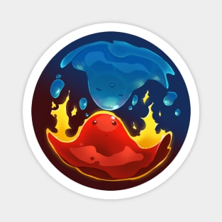 Fire and Water Slimes Magnet