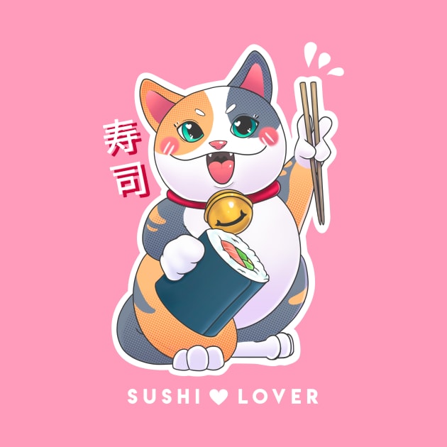 Sushi Lover - Neko Cat by Anhyra