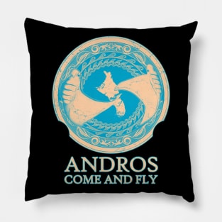 Andros Bahamas Manta Rays Pillow