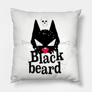 Blackbeard pirate Cat Pillow