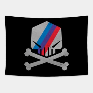 Motorsport Power Skull Tapestry