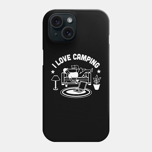 i love camping Phone Case by alselinos