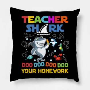 Teacher Shark Doo Your Homework Pillow