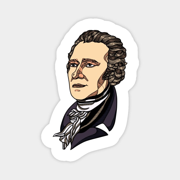 Alexander Hamilton Magnet by Shapwac12