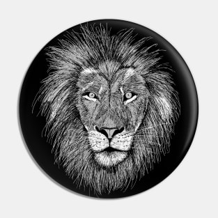 Hand drawn Lion Pin