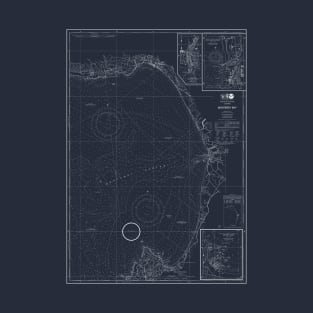 Monterey Bay, CA - Nautical Chart T-Shirt