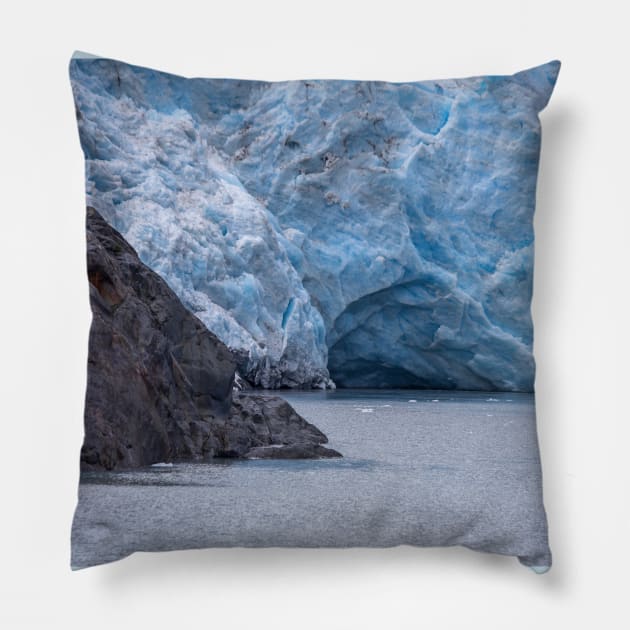 USA. Alaska. Glacier Meets Lake. Pillow by vadim19