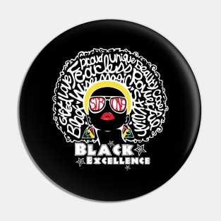 Black Excellence Pin