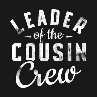 Leader of the Cousin Crew Funny Big Cousin Xmas Gift T-Shirt