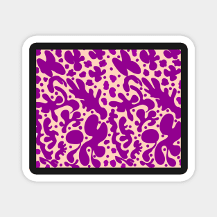 Violet shapes Magnet