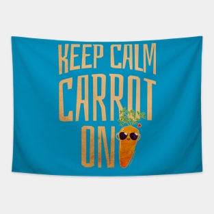 Keep Calm Carrot On Tapestry
