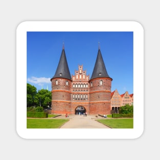 Holsten Gate, Luebeck, Schleswig-Holstein, Germany, Europe Magnet