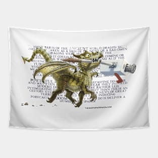 Dragon Fetch! with text Tapestry