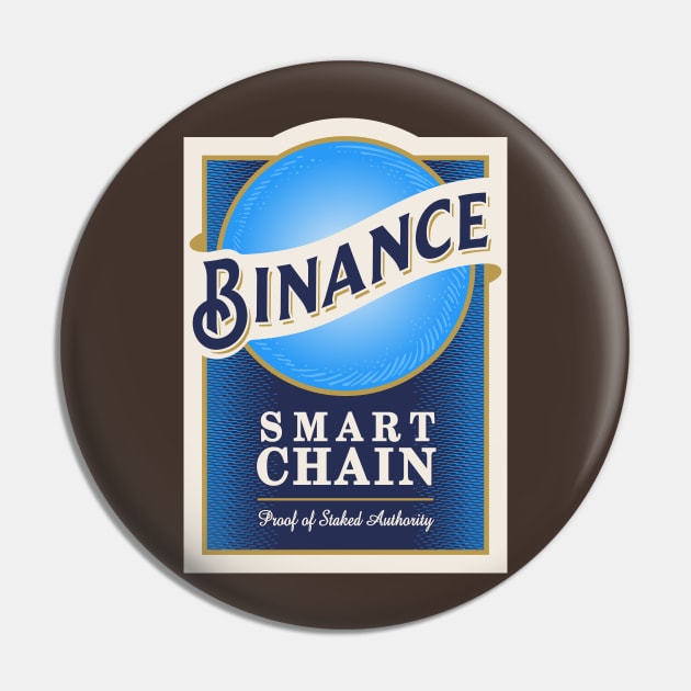 Binance Beer Label Pin by jeffsmoll