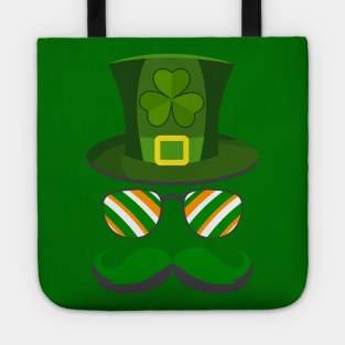 Leprechaun Hat with Sunglass-St Paddys Day Gifts Tote