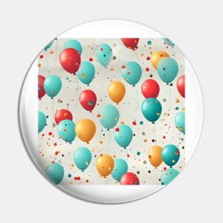 Happy Birthday Party Celebration Pattern 7 Pin