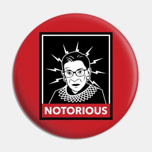 Notorious Ruth Bader Ginsberg graphic iconic funny Pin