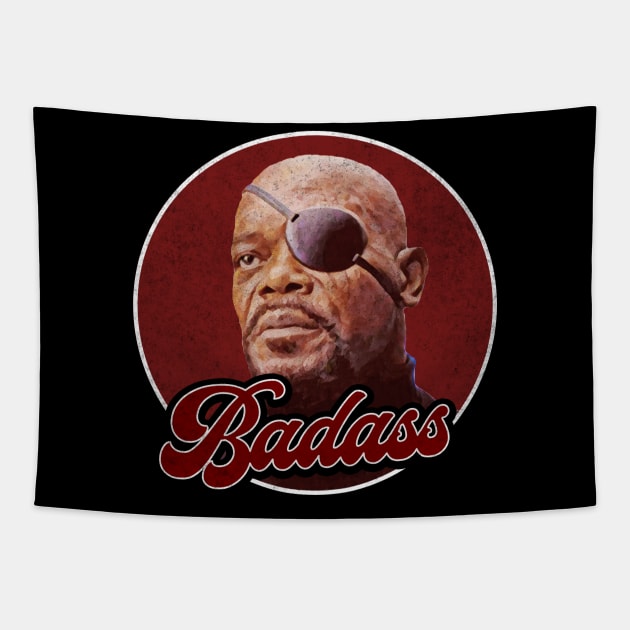 Samuel L Jackson Badass Tapestry by karutees