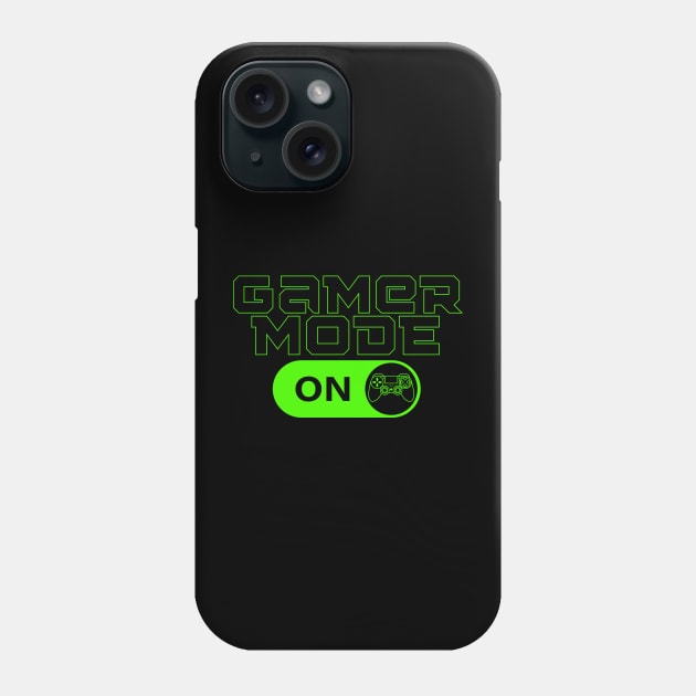 gamer mode on - gamer Phone Case by holy mouse