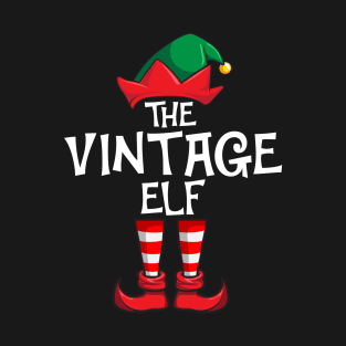 Vintage Elf Matching Family Christmas Old T-Shirt