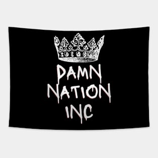 Damn Nation Inc (light text) Tapestry
