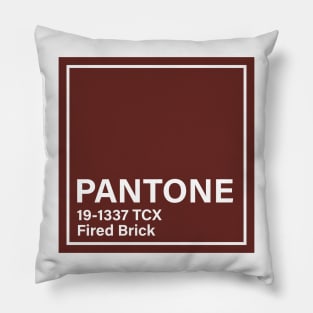 pantone 19-1337 TCX Fired Brick Pillow