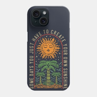 Sun Tree Hand Drawn Vintage Phone Case