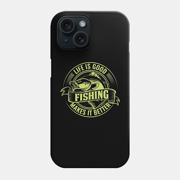 Fishing life Phone Case by Crostreet