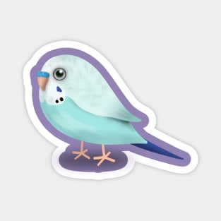 Cute illustration af a budgie Magnet