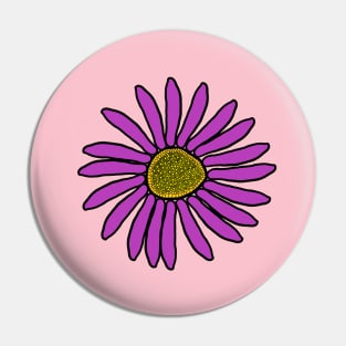 Beautiful, Cute, Pretty, Purple flower design. Pin