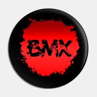Grunge BMX Splatter for Men Women Kids & Bike Riders Pin