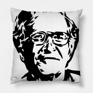 Noam Chomsky stencil Pillow