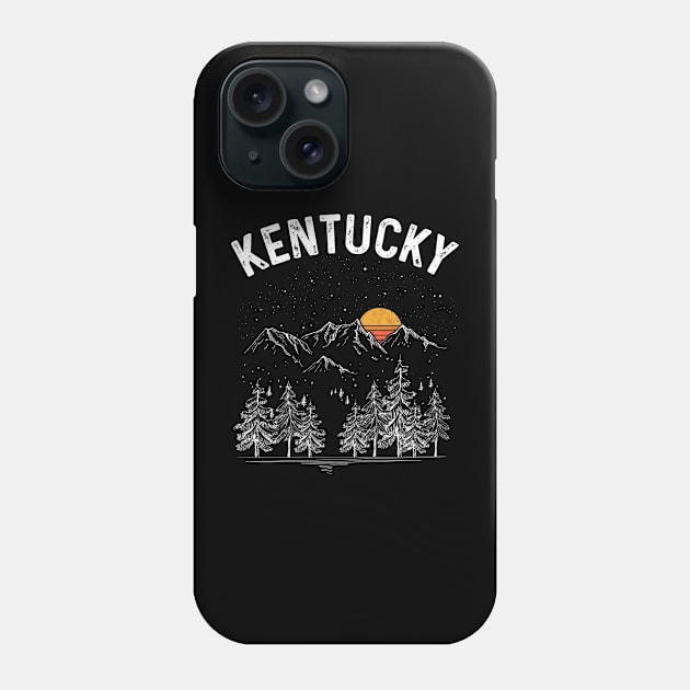 Vintage Retro Kentucky State Phone Case by DanYoungOfficial