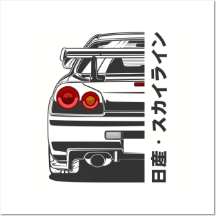 Nissan Skyline R32 Drifting Drift Car Poster Print -  Portugal