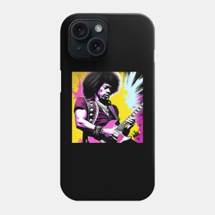 Bass Guitar Player Rock n Roll Retro Vintage Music Phone Case