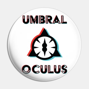 Umbral Oculus Black Holo Logo Pin