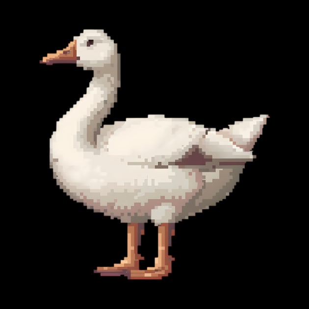 Pixelated Goose Artistry by Animal Sphere