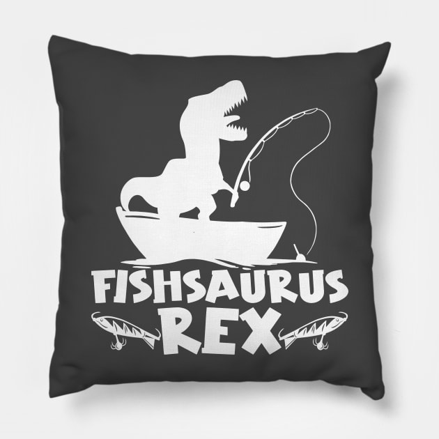 Fishsaurus Rex Pillow by AngelBeez29