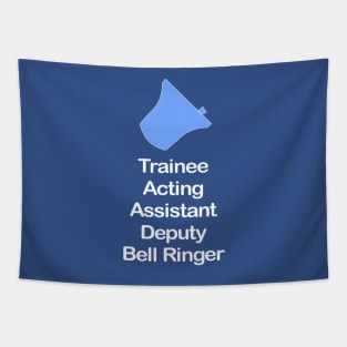 Trainee Bell Ringer (Dark Background) Tapestry