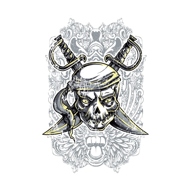 Pirate Skull by Designious