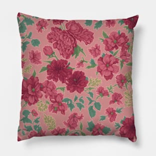 Floral Symphony: Nature's Harmonious Canvas Pillow