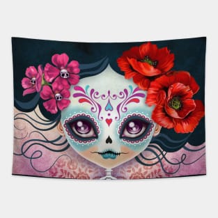 Amelia Calavera Sugar Skull Tapestry