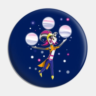 Flamboyant Juggler of Space Pin