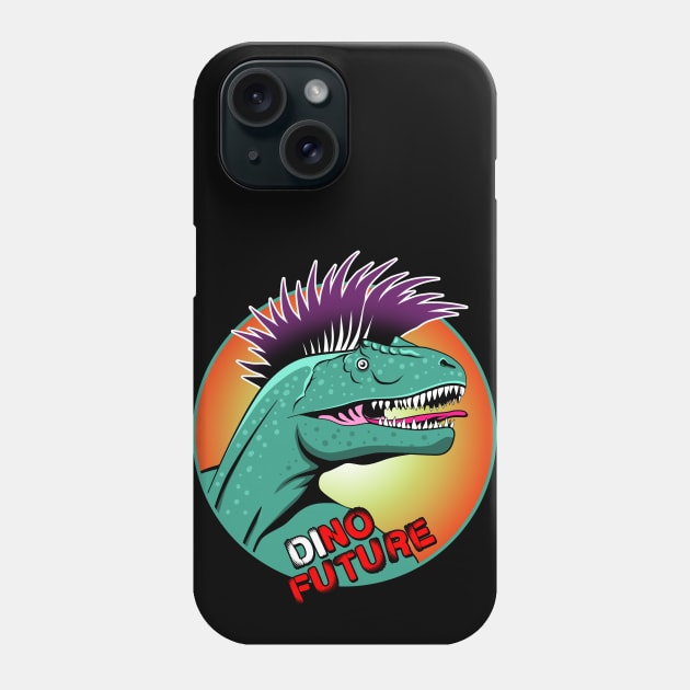 Punk Dinosaur Phone Case by TMBTM