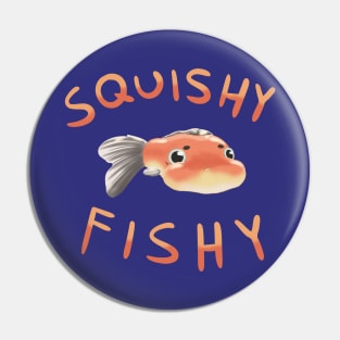 Squished fish Pin