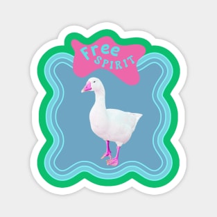 Free spirit duck Magnet