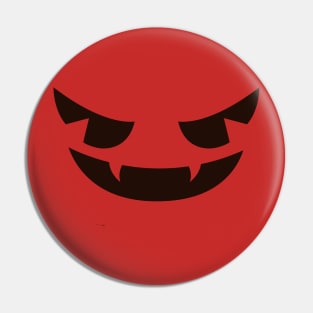 Evil Pumpkin Face | Halloween Smile Vintage Classic Pin